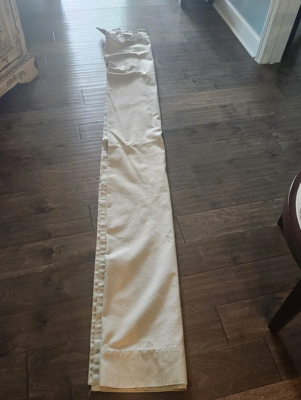 100% Cotton Pottery Barn Tab Curtains, 2 Panels, 82 length by 44 width. Read des